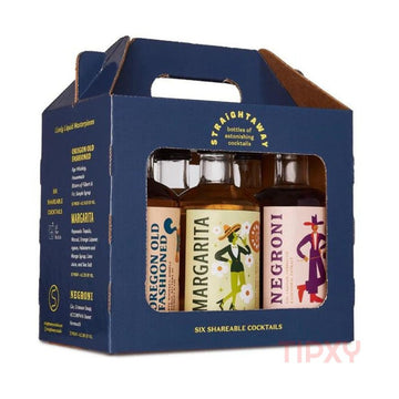 Straightaway Cocktails - 6 Pack Blue Box Sampler Ready to Serve Cocktails - TIPXY