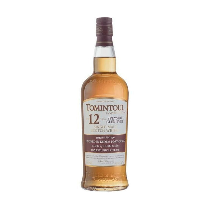 Tomintoul - 12 Year Old Finished in Kedem Port Casks Single Malt Scotch Whiskey - TIPXY