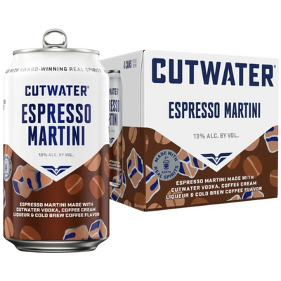 Cutwater - Espresso Martini Ready to Drink Cocktail (4 Pack)