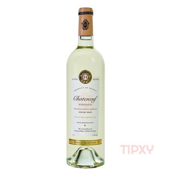 Herzog Selection - Chateneuf Semi Dry White Bordeaux Wine - TIPXY