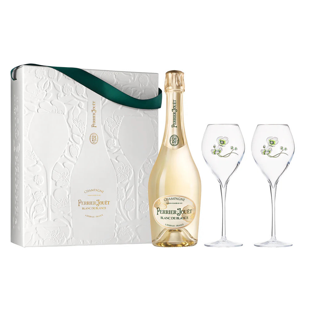 Perrier Jouet - Blanc de Blanc Brut Champagne Two Flute Gift Set