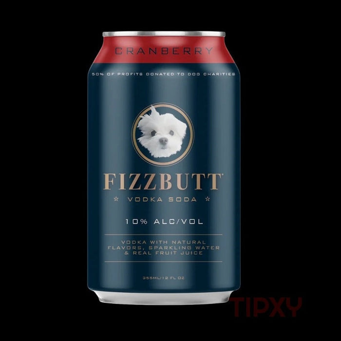 FizzButt - Cranberry Vodka Soda (4 pack) - TIPXY