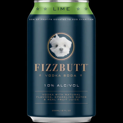 FizzButt - Lime Vodka Soda (4 pack)