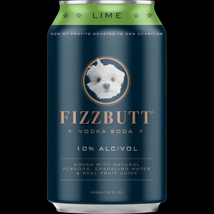 FizzButt - Lime Vodka Soda (4 pack) - TIPXY