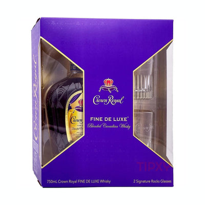 Crown Royal - Canadian Blended Whisky Gift Set with 2 Glasses