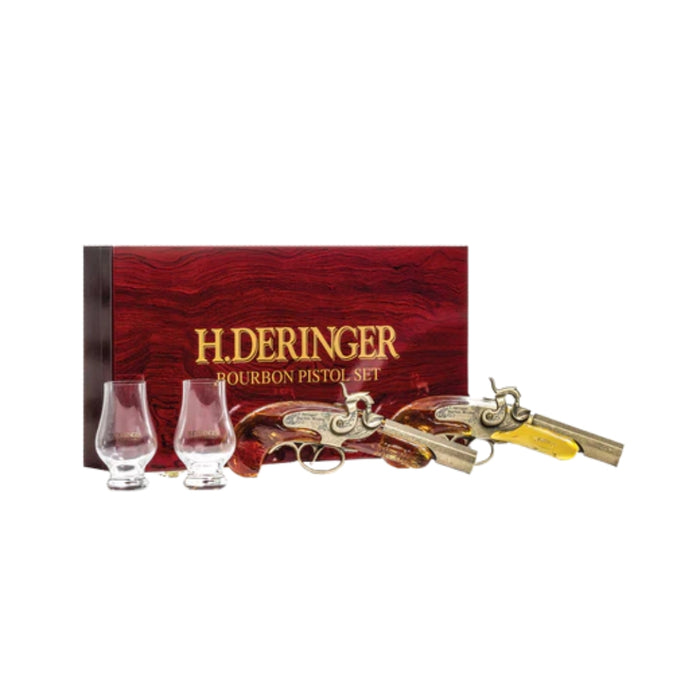 H. Deringer - Bourbon Whiskey Pistol Set with 2 Glasses - TIPXY