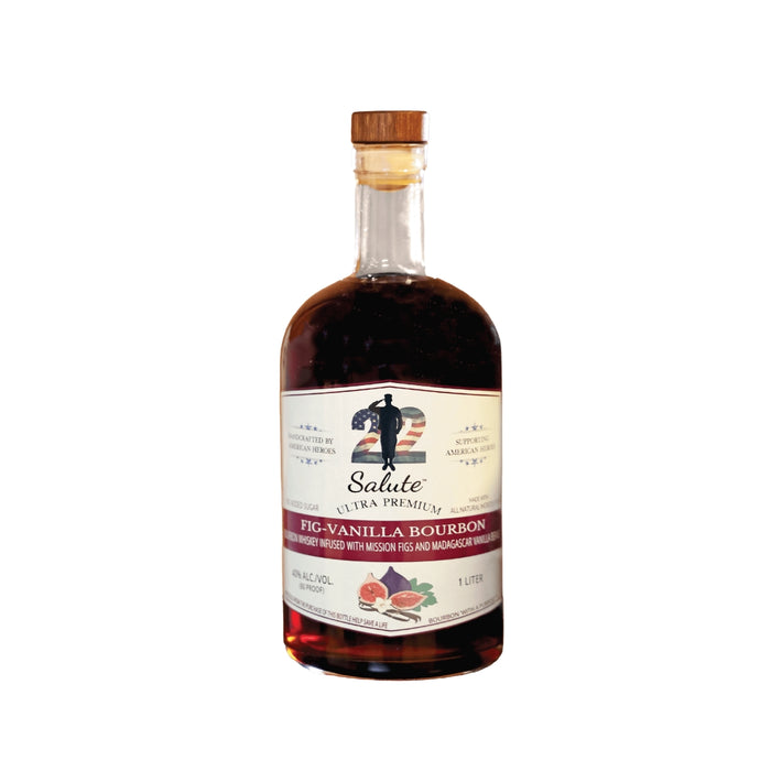 22 Salute - Fig-Vanilla Bourbon Whiskey 'With a Purpose' - TIPXY