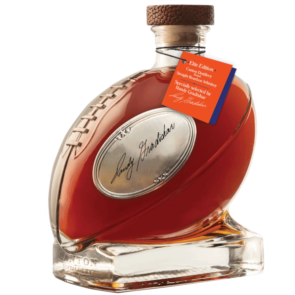 Cooperstown Distillery - Canton Elite Edition Randy Gradishar Straight Bourbon Whiskey (Football Decanter) - TIPXY