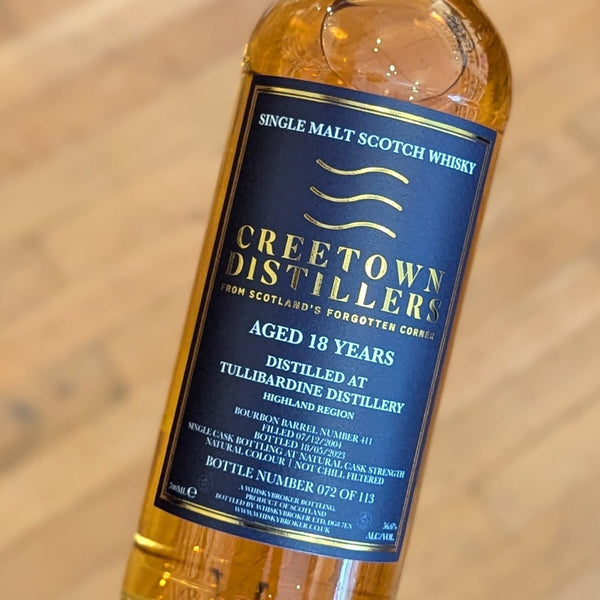 Cree - Single Malt Scotch Whisky distilled at Tullibardine Distillery, - TIPXY