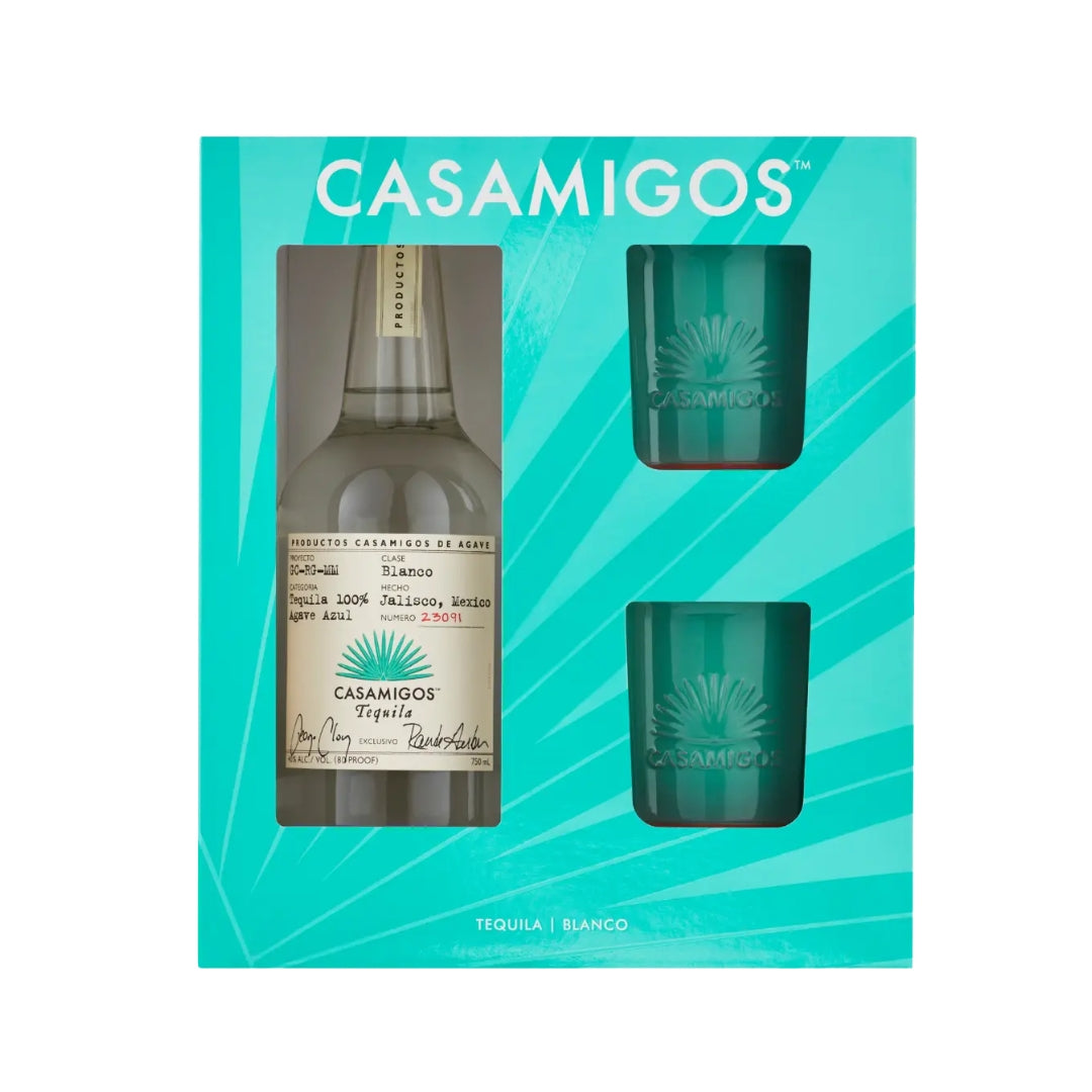 Casamigos - Blanco Tequila with 2 Tumblers Gift Set - TIPXY