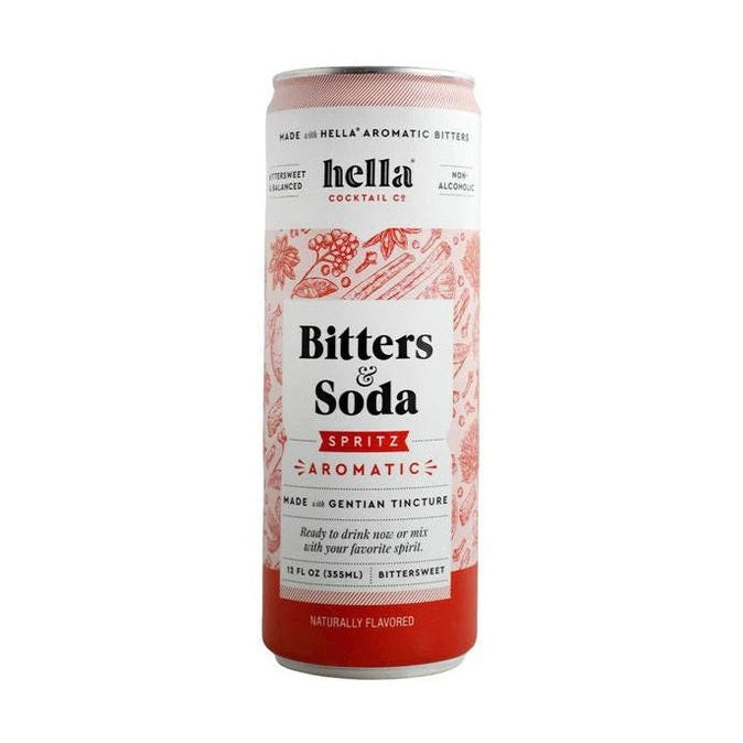 Hella Cocktail - Bitters & Soda Spritz Aromatic Sparkling Non-Alcoholic Aperitif (Red) - TIPXY