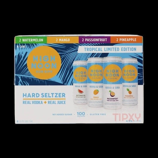 High Noon - Tropical Vodka Seltzer Variety Pack (8 Pack) - TIPXY