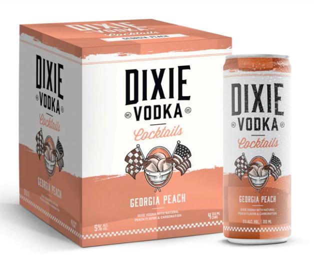 Dixie Vodka - Cocktails Georgia Peach (4 Pack) - TIPXY
