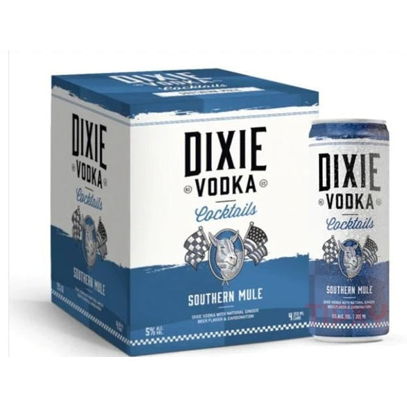 Dixie Vodka Cocktails Southern Mule (4 Pack) - TIPXY