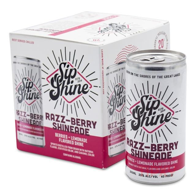 Sip Shine  Razz-Berry Shineade 4 pk - TIPXY
