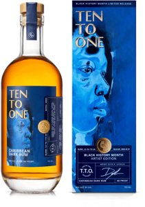 Ten To One - Black History Month  Artist Devin B Johnson Edition Caribbean Dark Rum - TIPXY