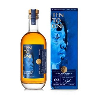 Ten To One - Black History Month  Artist Devin B Johnson Edition Caribbean Dark Rum - TIPXY