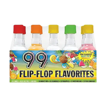 99 Brand - Flip-Flop Flavorites Liqueurs (10 Pack)