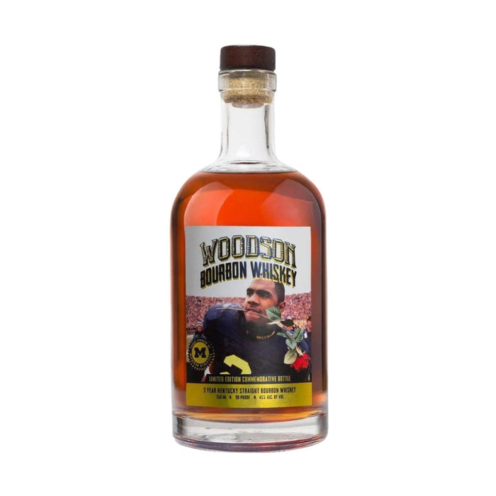Woodson Whiskey - University of Michigan Charles Woodson "Rose In Mouth" Kentucky Straight Bourbon Whiskey - TIPXY