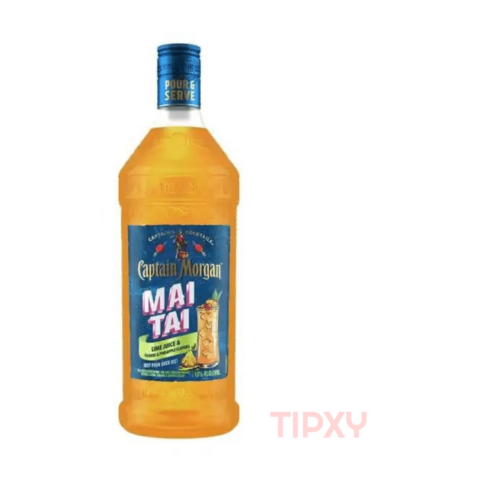 Captain Morgan - Mai Tai Spiced Rum Cocktail Ready to Serve - TIPXY