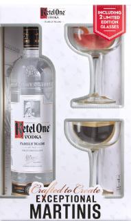 Ketel One - Vodka with Martini Glass Set - TIPXY