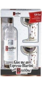 Ketel One - Vodka with Martini Glass Set - TIPXY