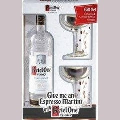 Ketel One - Vodka with Martini Glass Set - TIPXY