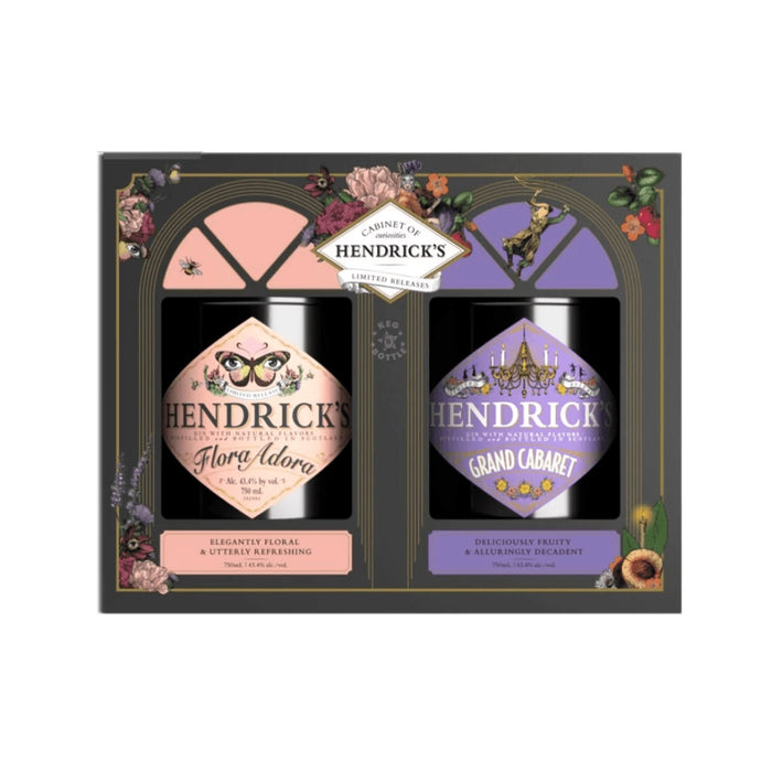 Hendrick's -  Cabinet of Curiosities Bundle Gift Pack - Flora Adora & Grand Cabaret Gin - TIPXY