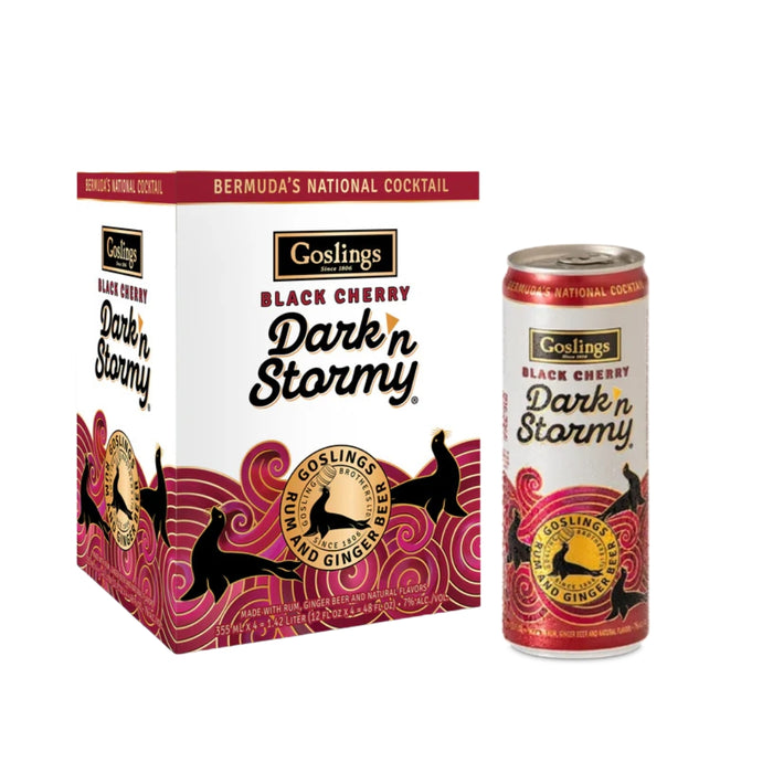 Goslings - Dark ‘n Stormy Black Cherry Ready to Drink Cocktail (4 Pack) - TIPXY