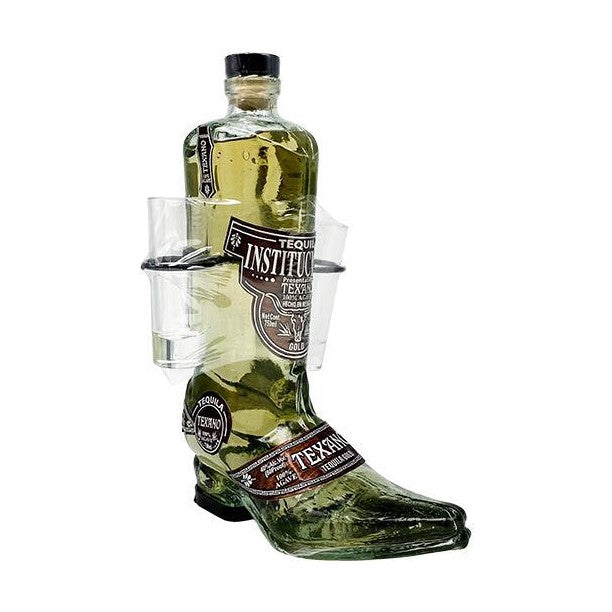 Texano - Boot Shaped Bottle Gold Tequila - TIPXY