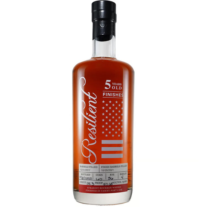 Resilient - Straight Bourbon Whisky finished in Tawny Port Cask - TIPXY