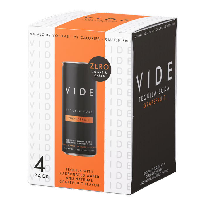 Vide - Grapefruit Tequila Soda Ready to Serve Cocktail - TIPXY