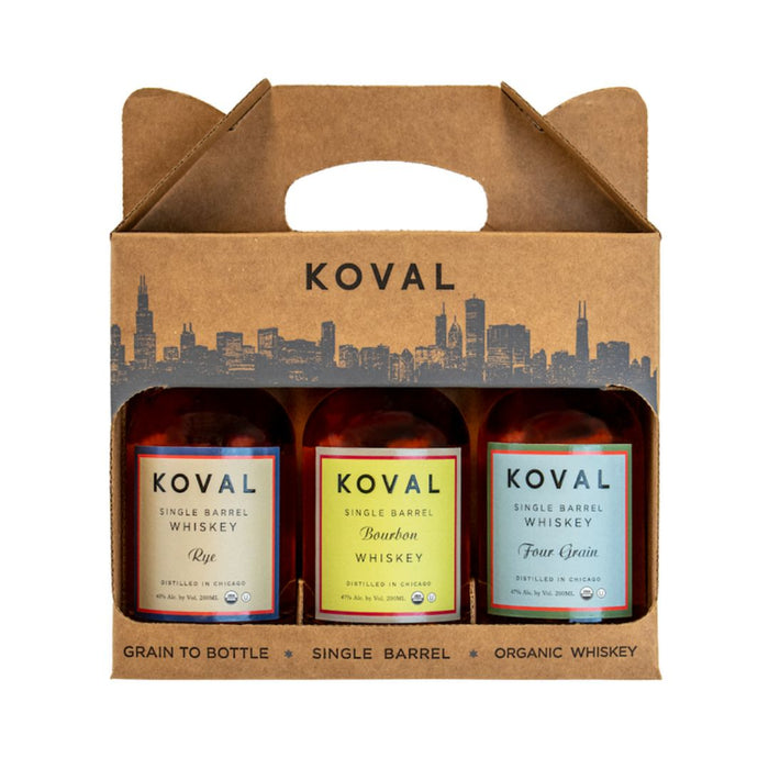 Koval - Rye, Bourbon and Whiskey 3 Pack Variety