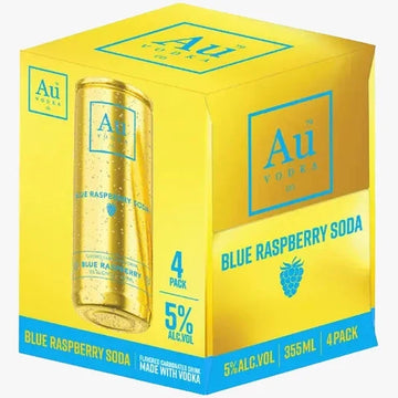 Au Vodka - Blue Raspberry Vodka Soda 4-Pack - TIPXY