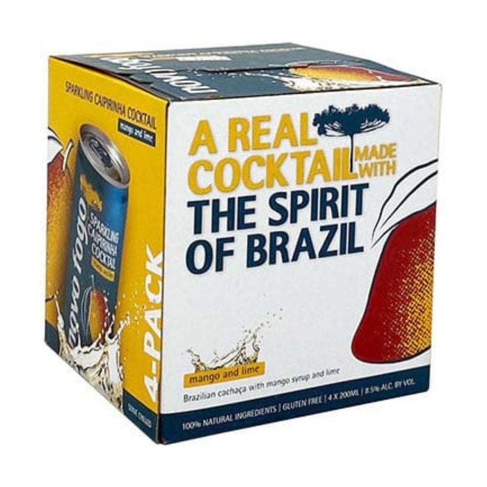 Novo Fogo - Sparkling Caipirinha Mango Lime Ready to Serve Cocktail (4 Pack) - TIPXY