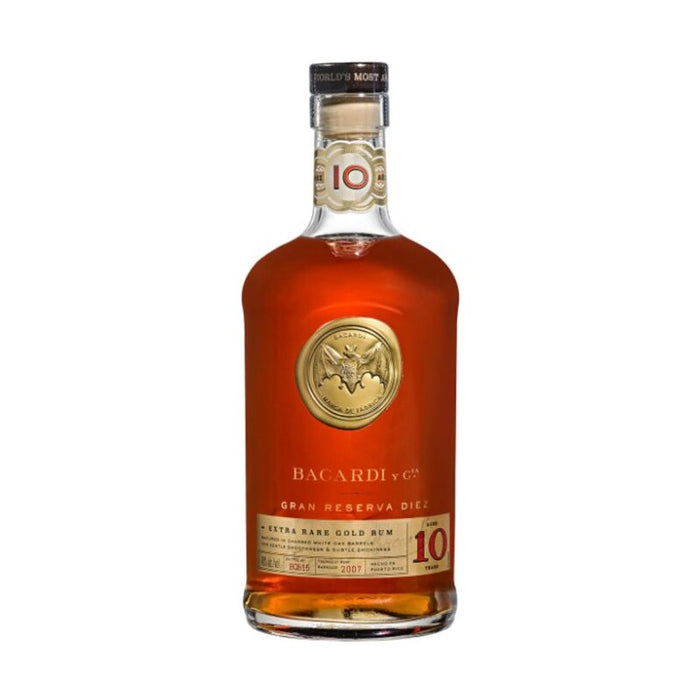 Bacardi Y Cia Gran Reserva Diez 10 Years Extra Rare Gold Rum - TIPXY