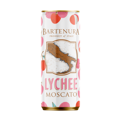 Bartenura Moscato Lychee Cans Sparkling Sweet White Wine