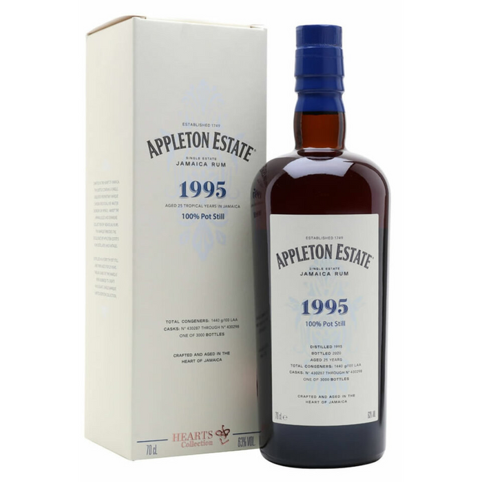Appleton Estate - 1995 Velier 25 Year Old / Hearts Collection Jamaican Rum - TIPXY