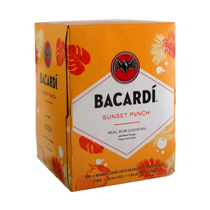 Bacardi - Sunset Punch Rum Cocktail Ready to Serve - TIPXY