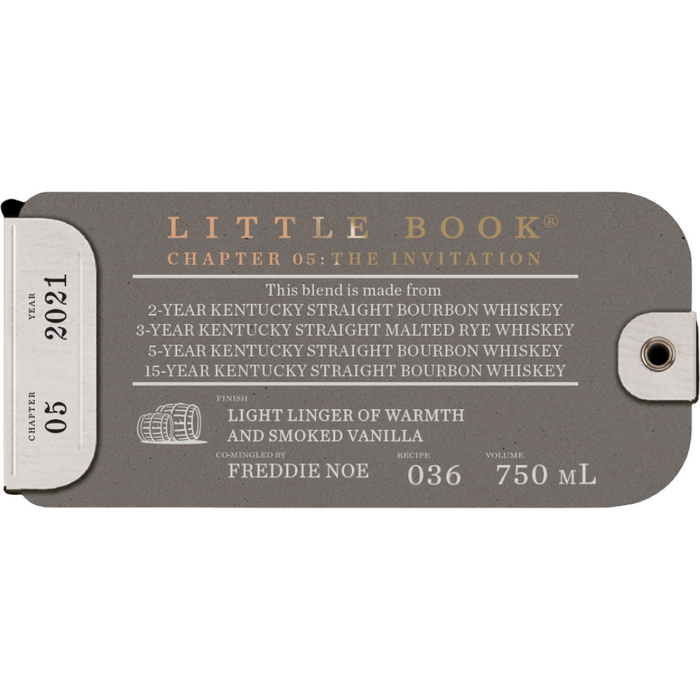 Booker's - Booker Little Book Chapter 5: The Invitation Bourbon Whiskey - TIPXY