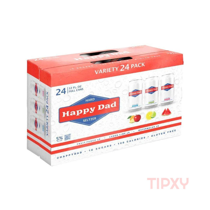 Happy Dad - Hard Seltzer Variety Pack (24 Pack)