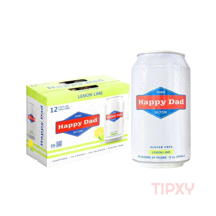 Happy Dad - Lemon Lime Hard Seltzer (12 pack)