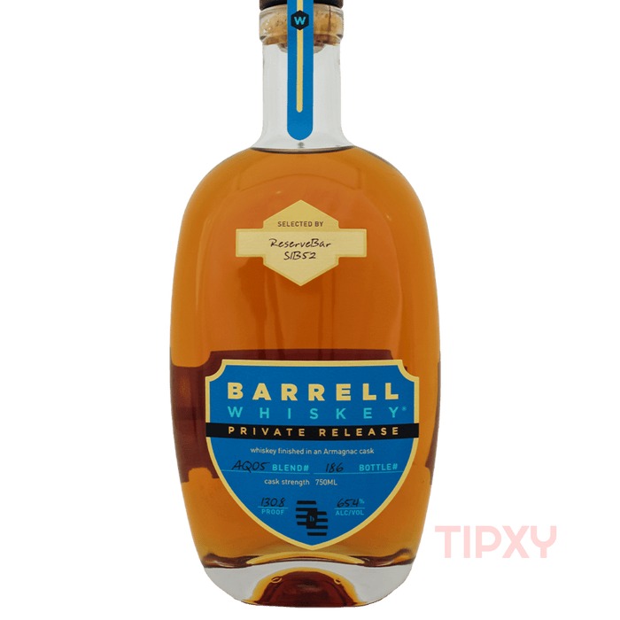 Barrell Craft Spirits - Private Release AQ05 (S1B52 STICKER) - TIPXY