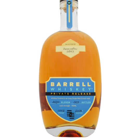 Barrell Craft Spirits - Private Release AQ31 (S1B53 STICKER)