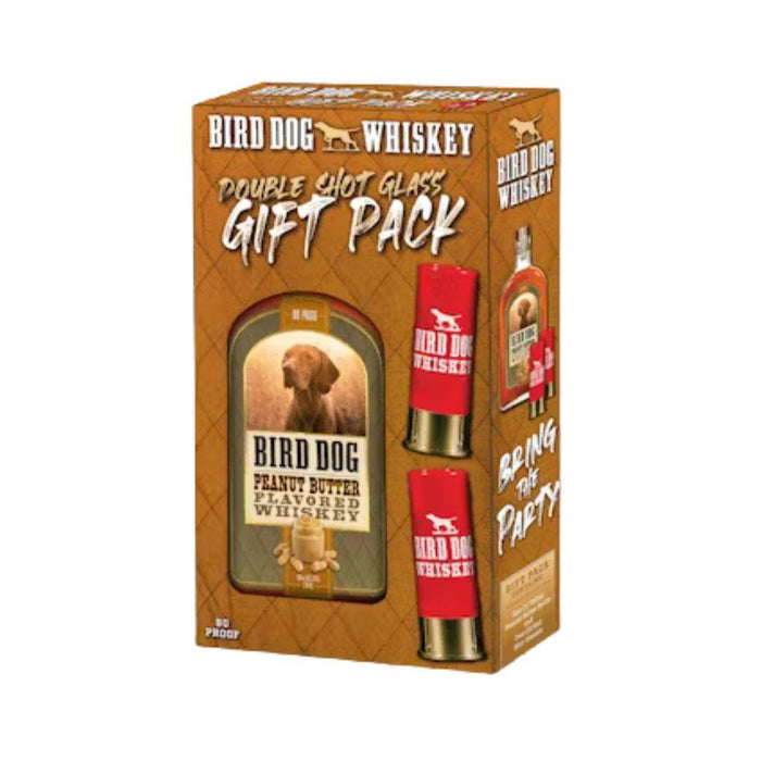 Bird Dog - Peanut Butter Flavored Whiskey with 2 Shot Gun Glasses