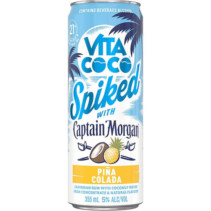 Captain Morgan - Vita Coco Spiked With Captain Morgan Pina Colada Ready to Serve Cocktail (4 Pack) - TIPXY