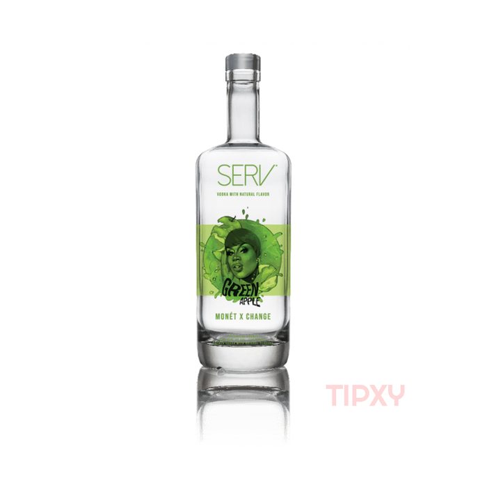 SERV Vodka With Natural Flavor - Green Apple Monet X Change - TIPXY