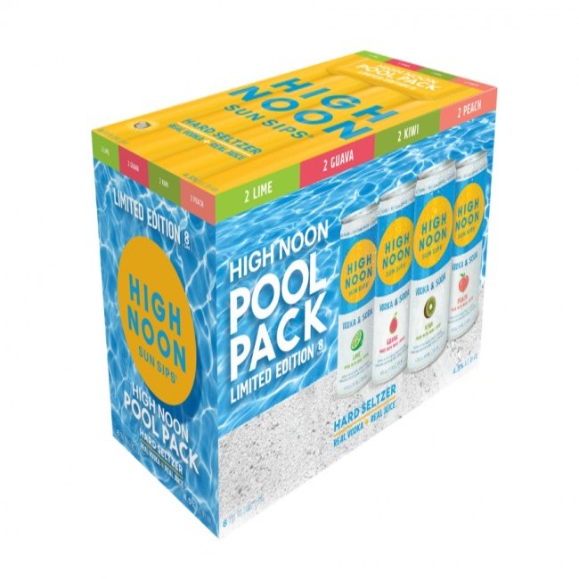 High Noon - Limited Edition Pool Pack Vodka Seltzer Variety Pack (8 Count) - TIPXY