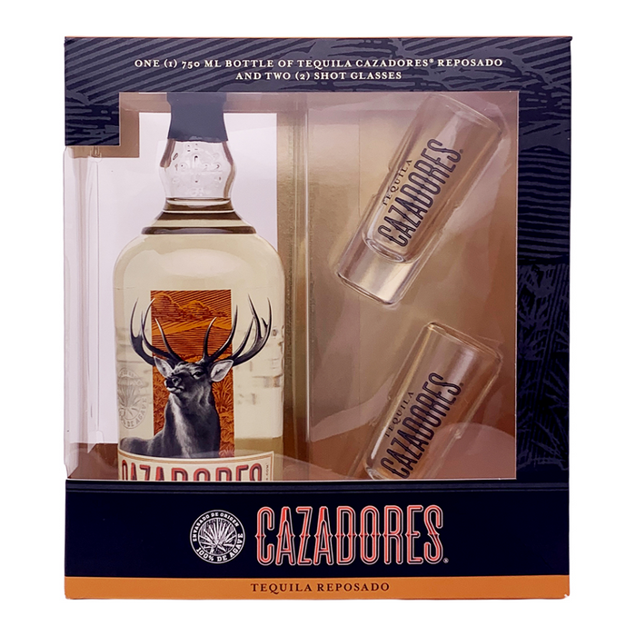 Cazadores - Reposado Tequila Gift Pack with 2 Shot Glasses