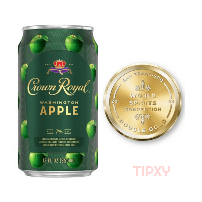 Crown Royal - Washington Apple Canadian Whisky Ready to Serve Cocktail (4 Pack) - TIPXY